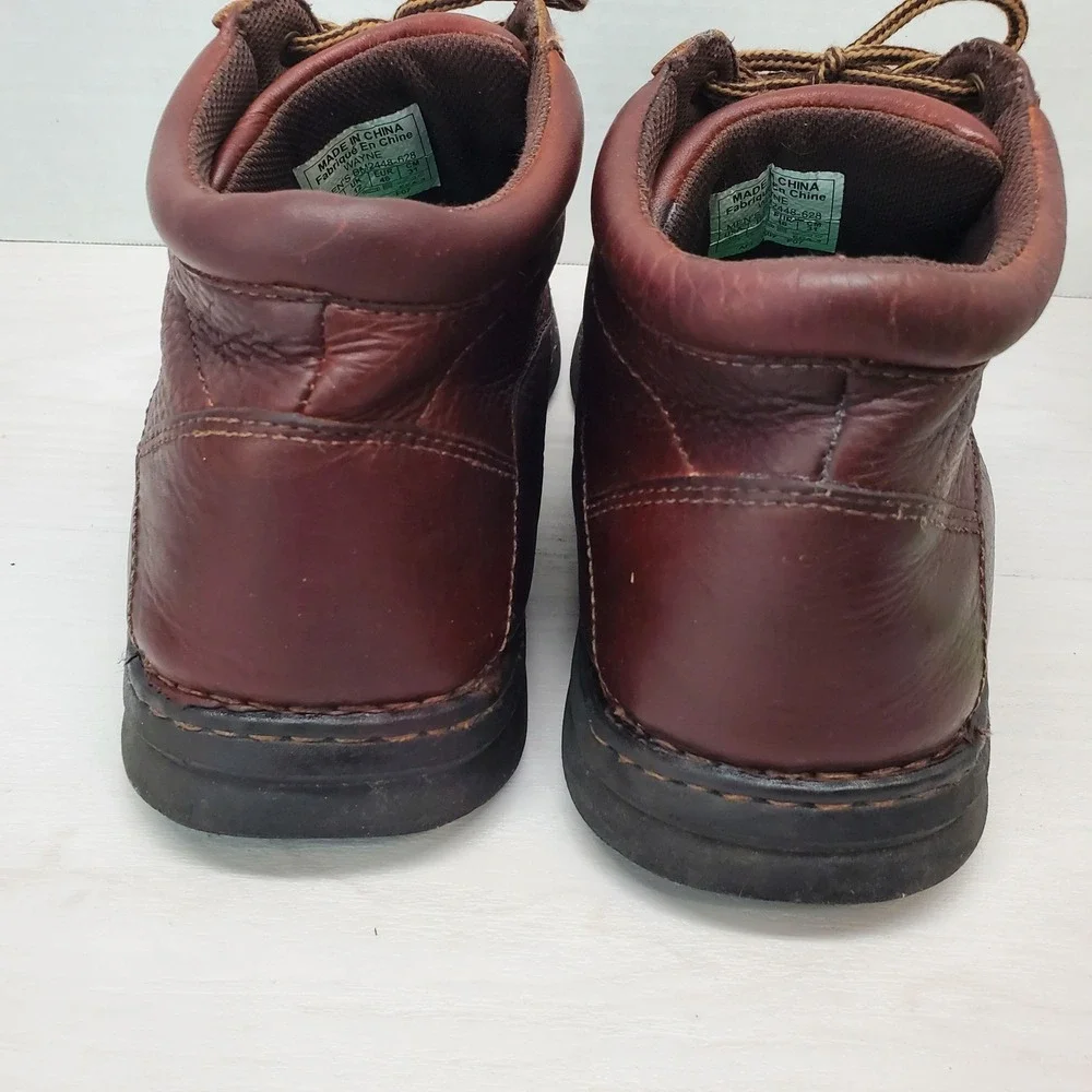 Columbia Wayne Mens 13 US Leather Ankle‎ Boots Lace Up Brown Comfort System